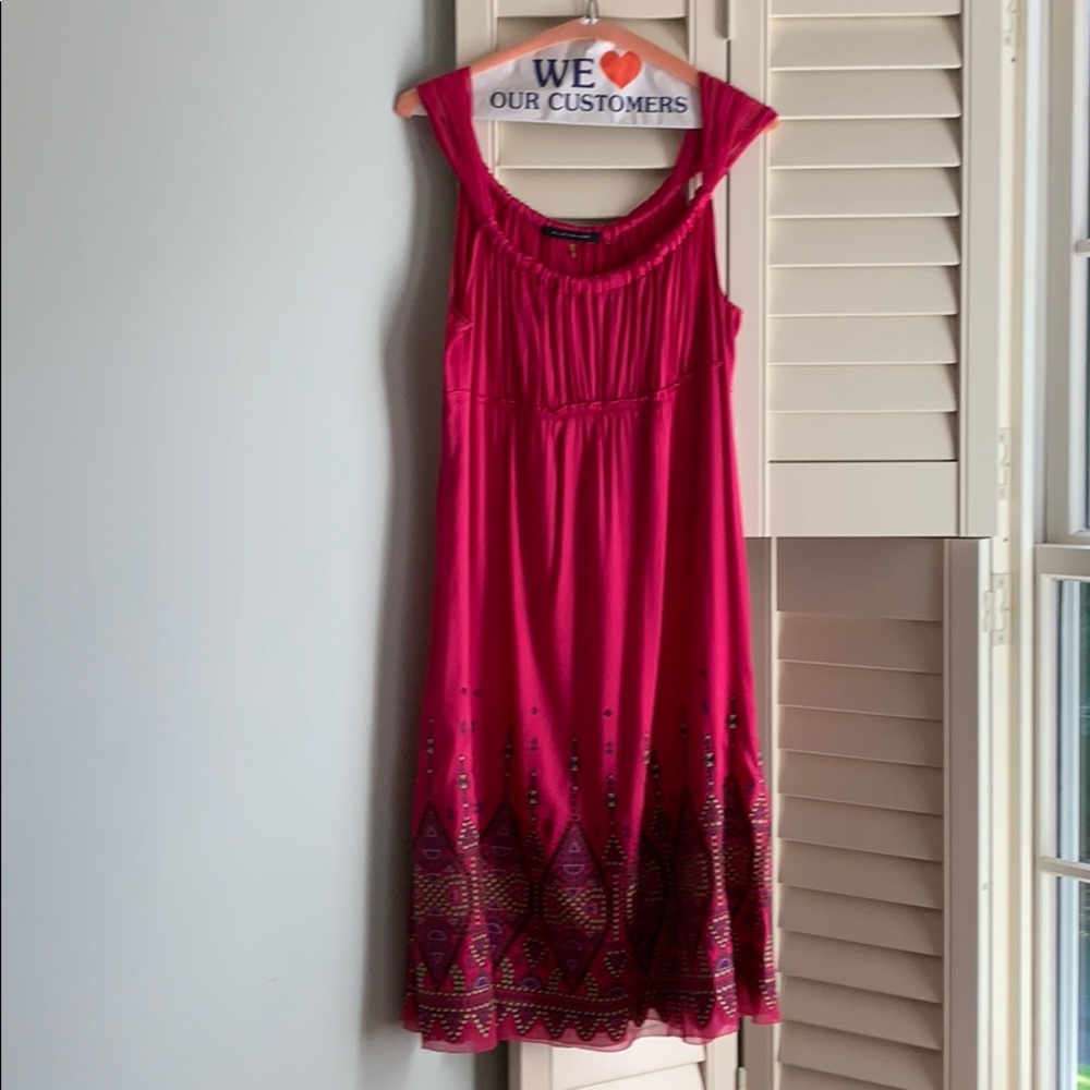Elie Tahari silk dress with embroidery
